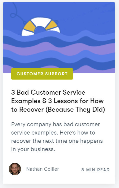 SaaS blog posts should speak to real-world problems of users (such as customer service snafus)