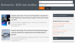 B2Bmarketing.net hosts a variety of B2B case studies
