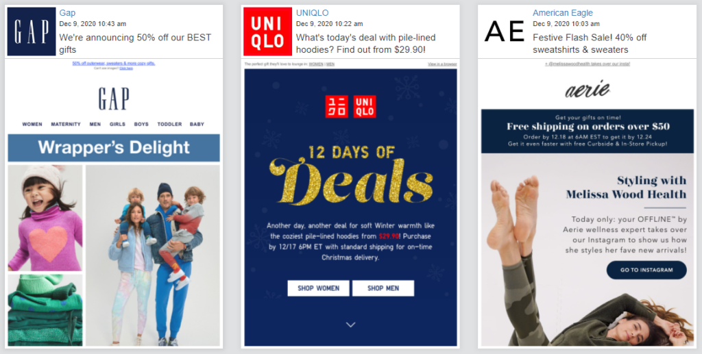 ecommerce email marketing examples